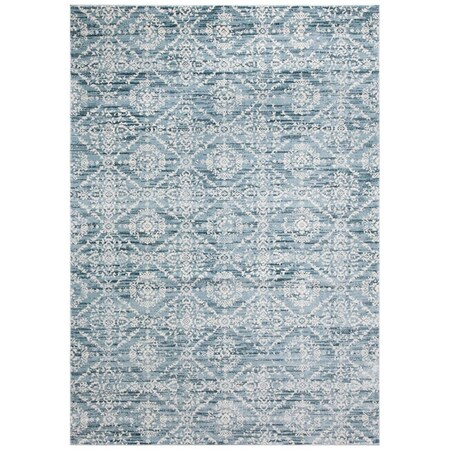 Safavieh 8 x 10 ft. Isabella Rectangle Power Loomed RugDenim Blue & Ivory ISA953L-8
